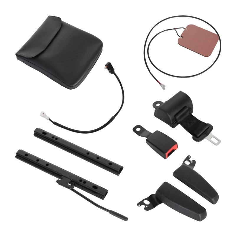 BF1-2 Költséghatékony fekete vinil lehajtható háttámlás targoncaülés raktári járműflották számára