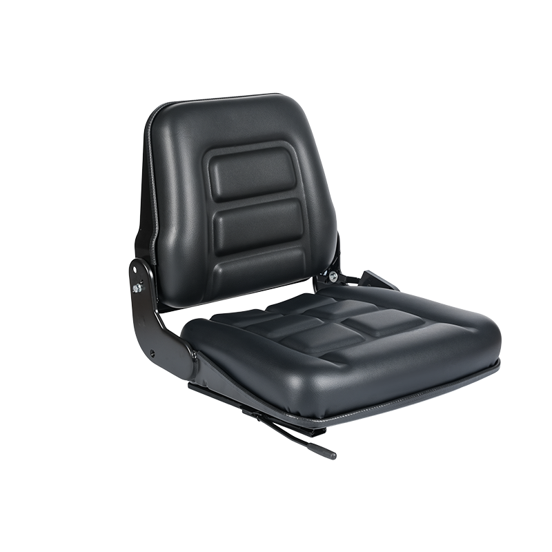 BF1-2 Költséghatékony fekete vinil lehajtható háttámlás targoncaülés raktári járműflották számára