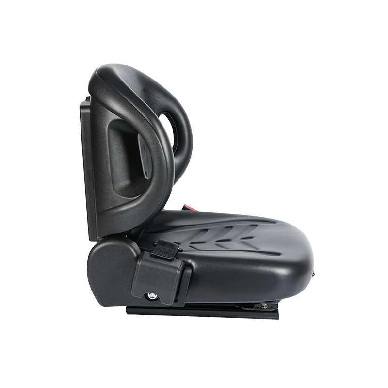 BF2-2 Universa elektromos targonca kezelőülés - Vízálló, fekete bevonatú, 4 irányban rugalmas PVC szövet, OPS érzékelő kapcsolóval és állítható háttámlával, Hangcha, Toyota kompatibilis