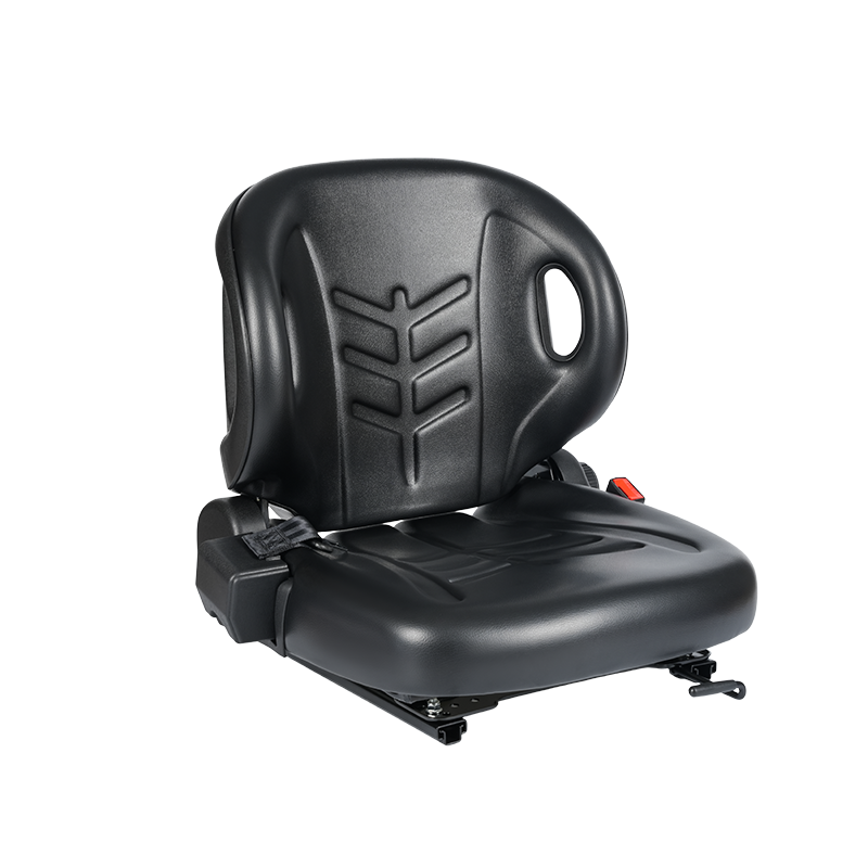 BF2-2 Universa elektromos targonca kezelőülés - Vízálló, fekete bevonatú, 4 irányban rugalmas PVC szövet, OPS érzékelő kapcsolóval és állítható háttámlával, Hangcha, Toyota kompatibilis